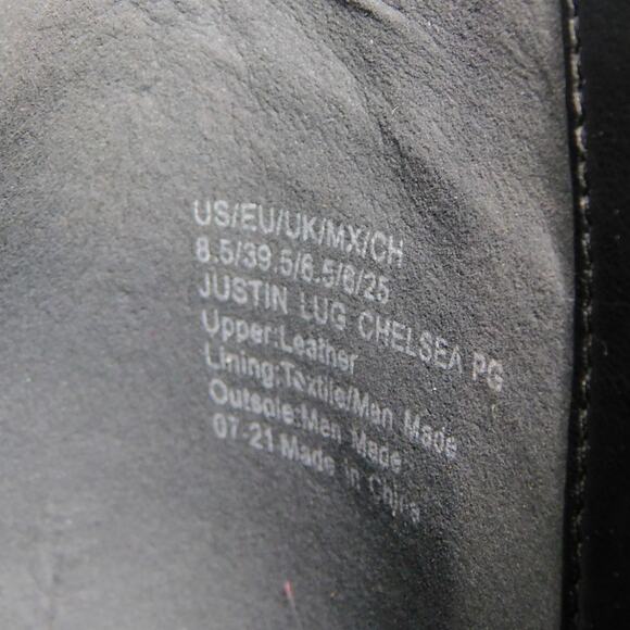 Kenneth Cole Women's Black Justin Lug Sole Chelsea Ankle Boots Size 8.5 - Picture 12 of 12